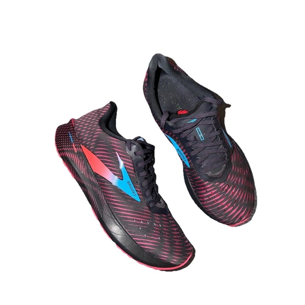 BrooksMen's Hyperion Tempo Size 10.5 Black Coral Running Shoes Sneaker
